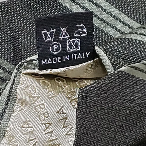 NWOT! DOLCE & GABBANA Men's All Silk Striped Neck Tie (58.5x3.75) Olive/Green